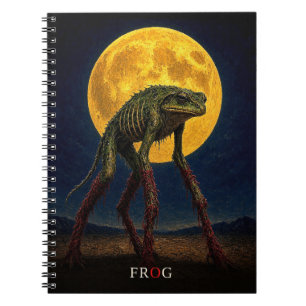 Frog Glowing Legs gothic Surreal Notebook