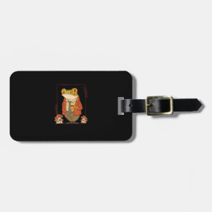 Frog Goblincore Academia Aesthetic Mushroom Luggage Tag