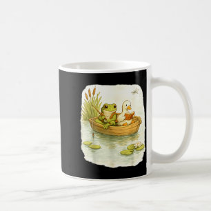 Frog goose pastoral fishing scene fathers day 2026 coffee mug
