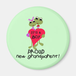 Frog Grandparent of Boy Tshirts and Gifts Magnet