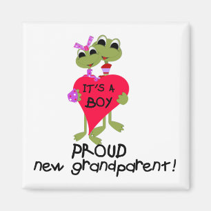 Frog Grandparent of Boy Tshirts and Gifts Magnet