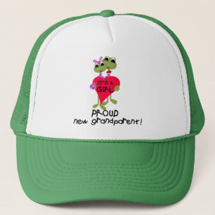 Frog Grandparent of Girl Tshirts and Gifts Trucker Hat