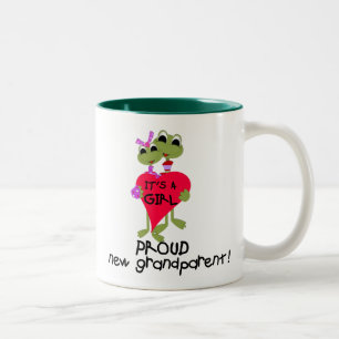 Frog Grandparent of Girl Tshirts and Gifts Two-Tone Coffee Mug