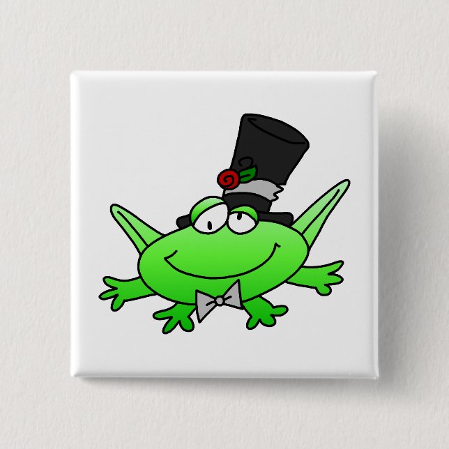 Frog Groom T-shirts and Gifts 15 Cm Square Badge (Front)