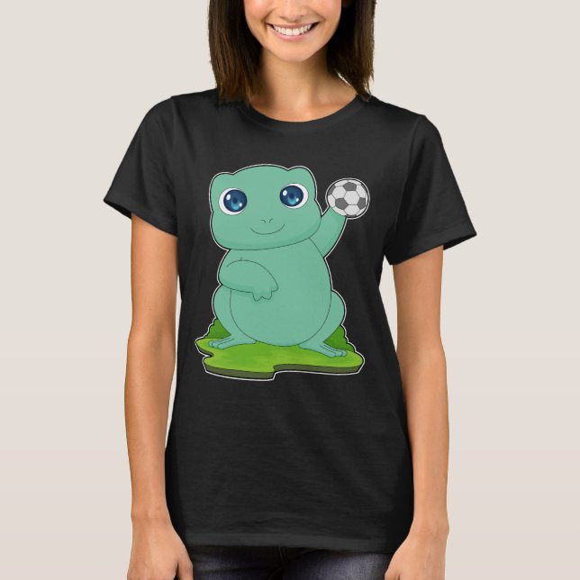 Frog Handball player Handball Sports T-Shirt (Front)