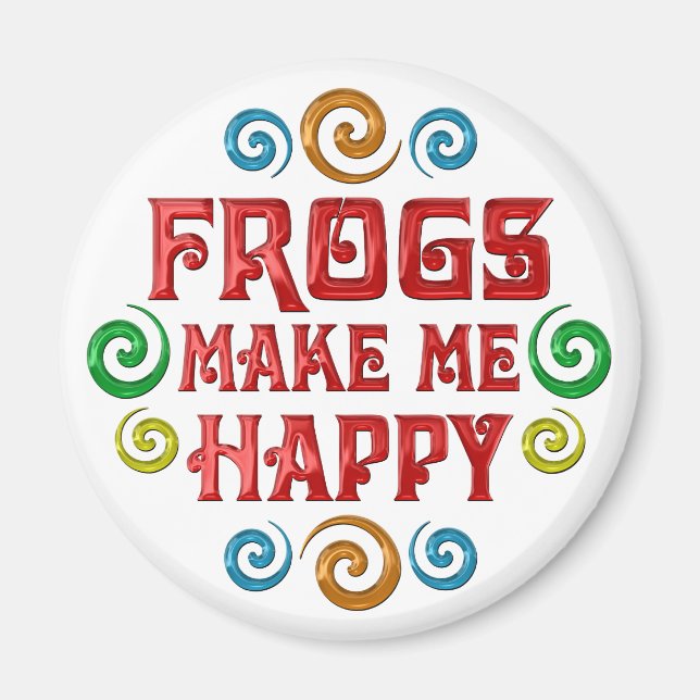 Frog Happiness Magnet (Front)