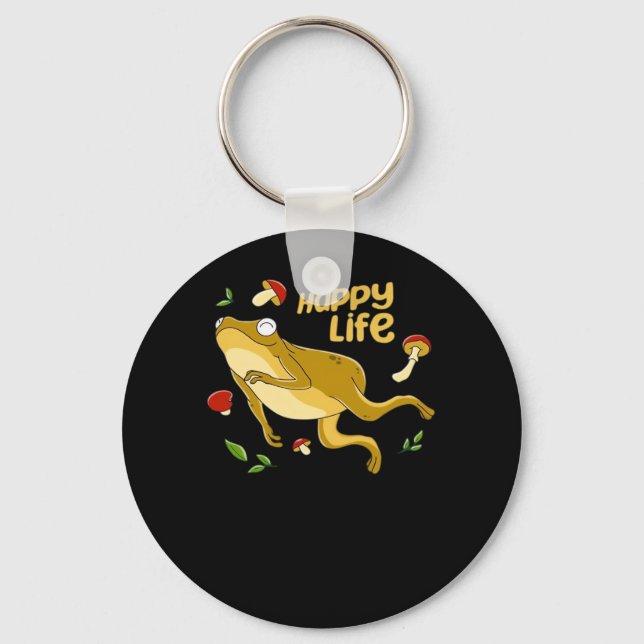 Frog Happy  Essential Key Ring (Front)