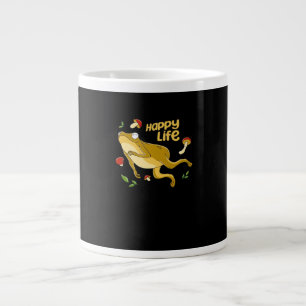 Frog Happy Essential Minimal Design Large Coffee Mug