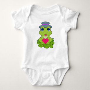 Frog Heart Baby Bodysuit