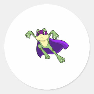 Frog Hero Classic Round Sticker