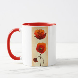 Frog Hiding in Poppies Mug