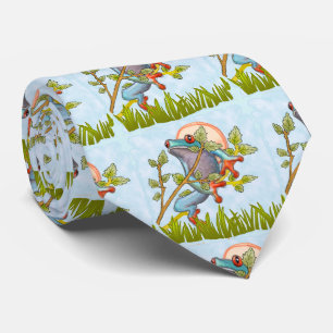 Frog Hiding  Tie