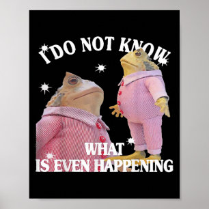 Frog I Do Not Know What Is Even Happening Poster