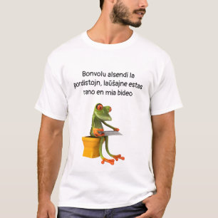 Frog in a Bidet, Light Shirt