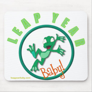 frog in a circle, leapyearbaby.com mouse pad