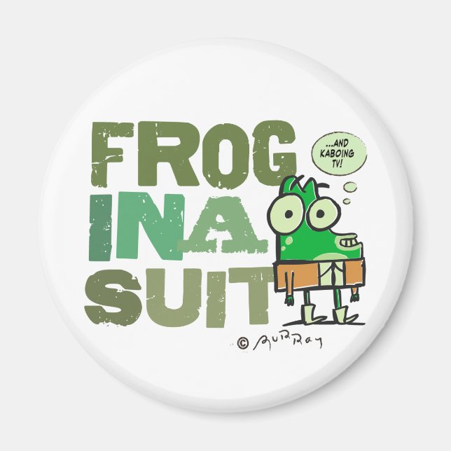 Frog in a Suit Magnet (Front)