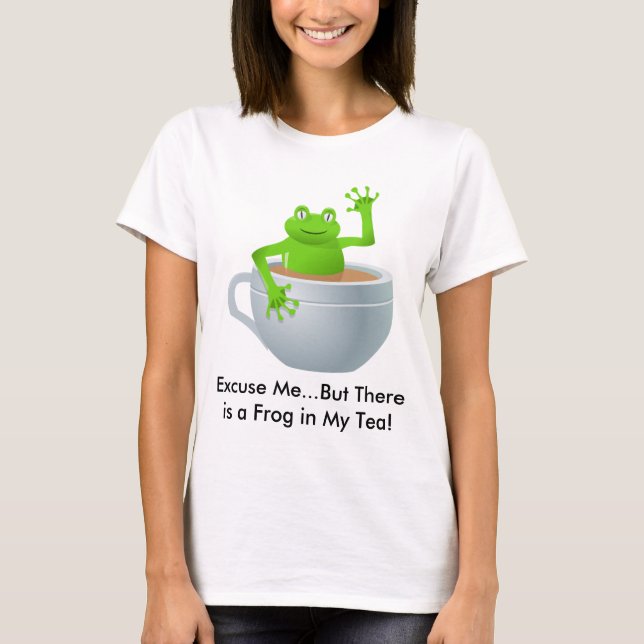 Frog in a Tea T-Shirt (Front)