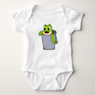 Frog in Bucket Baby Bodysuit