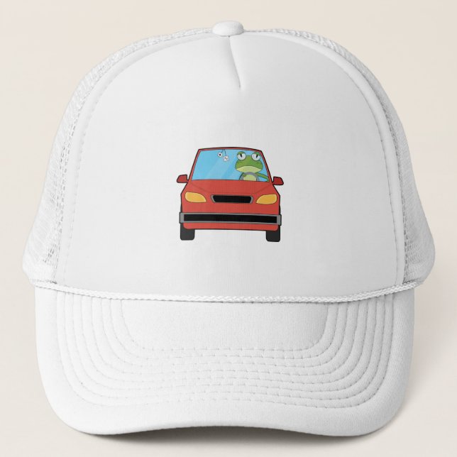Frog in Car Trucker Hat (Front)
