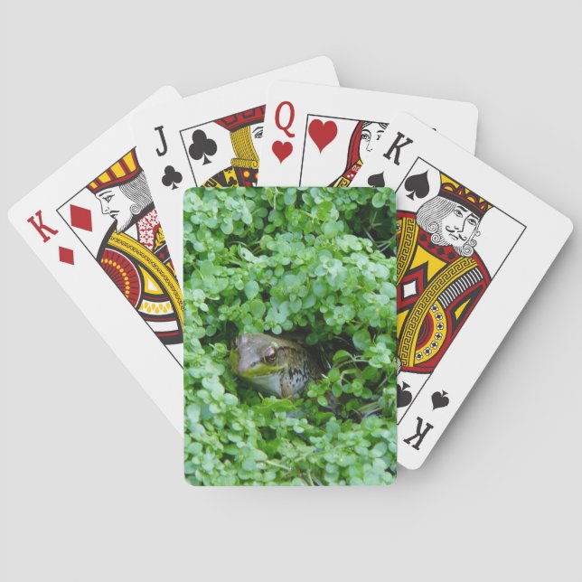 Frog in Clover Playing Cards (Back)