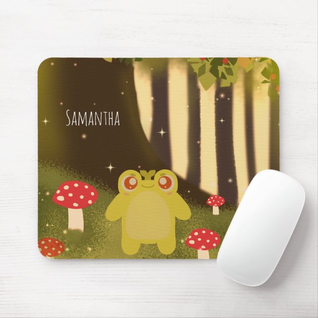 Frog In Magical Nature Mouse Pad (With Mouse)