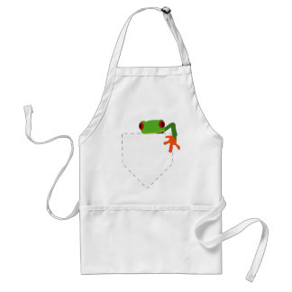 Frog in My Pocket Standard Apron