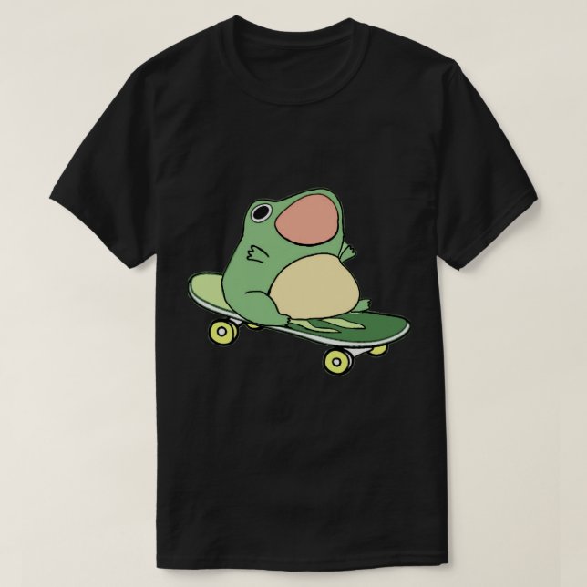 Frog in skateboard T-Shirt (Design Front)