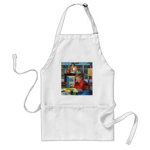 Frog in the Library Standard Apron