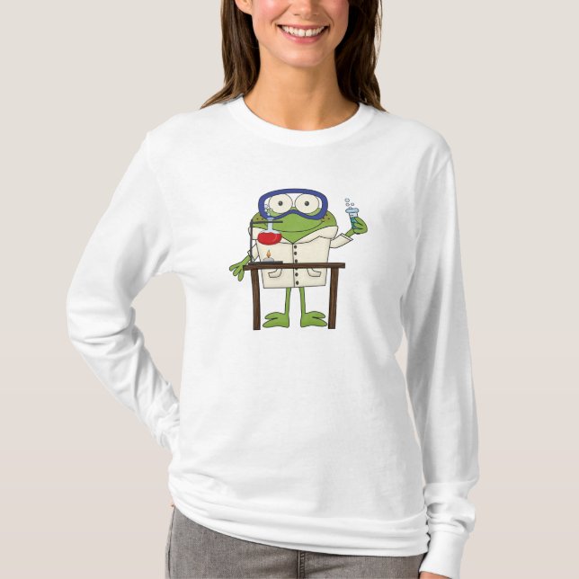 Frog in the Science Lab T-Shirt (Front)