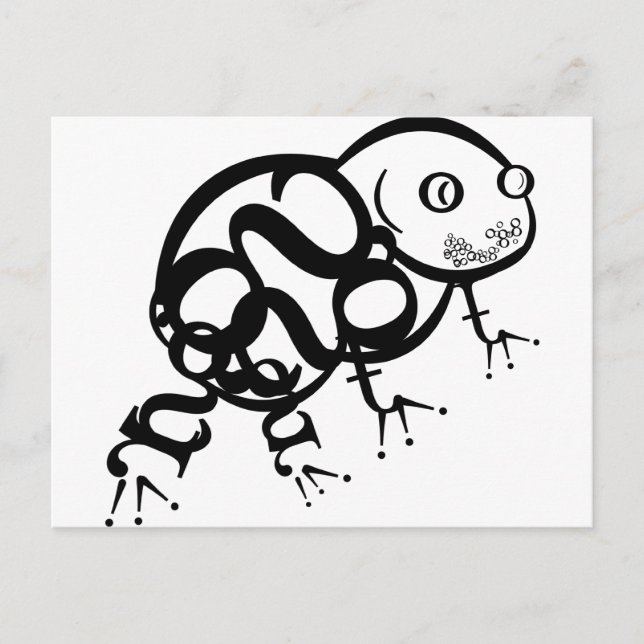 Frog in Type Postcard (Front)