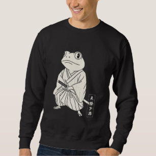 Frog Japanese Samurai Warrior Ninja Japan Men Boys Sweatshirt