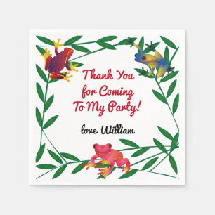 Frog Jungle Zoo Napkin