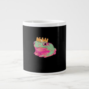 Frog King Funky Meme Classic Style Large Coffee Mug