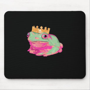 Frog King Funky Meme Classic Style Mouse Pad