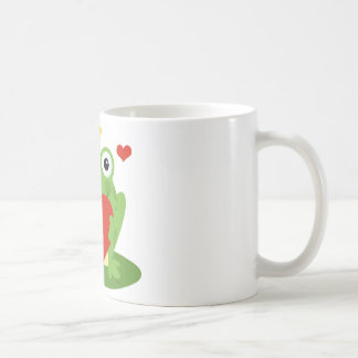 Frog King with Heart Coffee Mug