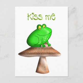 Frog Kiss Postcard