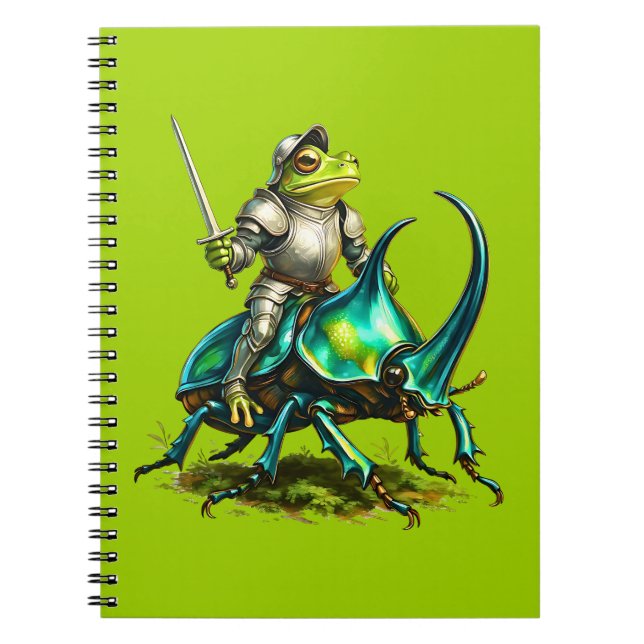 Frog Knight and Battle Beetle Notebook (Front)