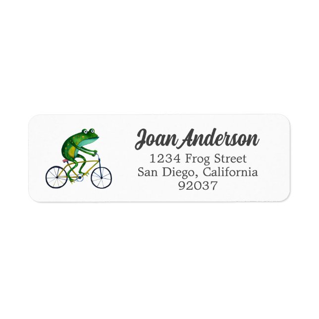 Frog Label Return Address Label (Front)