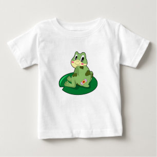 Frog Leaf Heart Plaster Baby T-Shirt