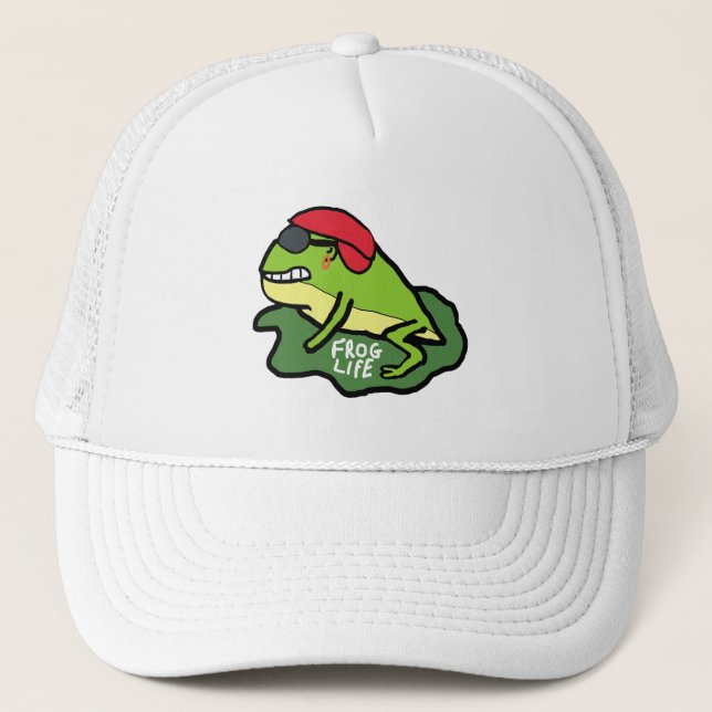 Frog Life Trucker Hat (Front)