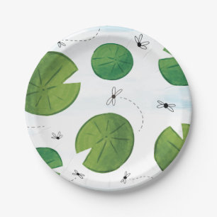 Frog Lilly Pad Birthday Paper Plates