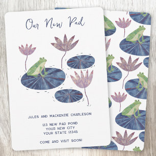 Frog Lily Pad Change of Address Announcement
