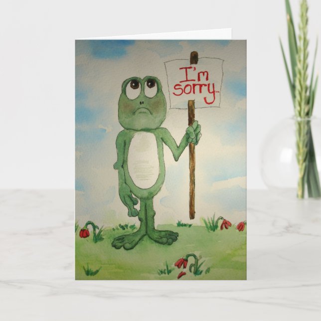 Frog Line Card I'm Sorry Please Forgive Me (Front)