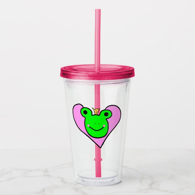 Frog Love  Acrylic Tumbler (Front)