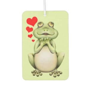 Frog Love Drawing Car Air Freshener
