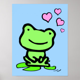 Frog Love Poster