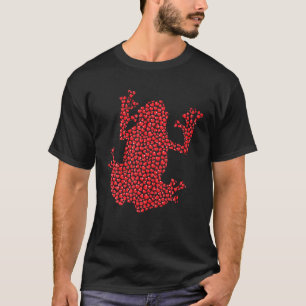 Frog Lover Heart Shape Poison Dart Frog Valentine' T-Shirt