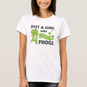 Frog Lovers Sweet Animals For Girls Pink T-Shirt