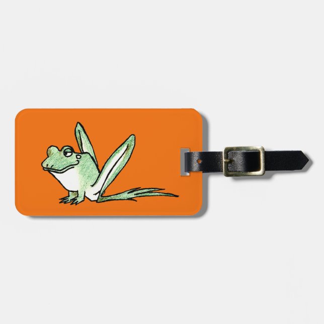 Frog Luggage Tag (Front Horizontal)