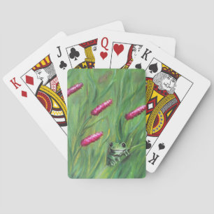 Frog Magic Humour Watercolor Froggy Playing Cards